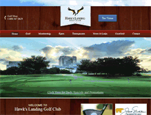 Tablet Screenshot of golfhawkslanding.com